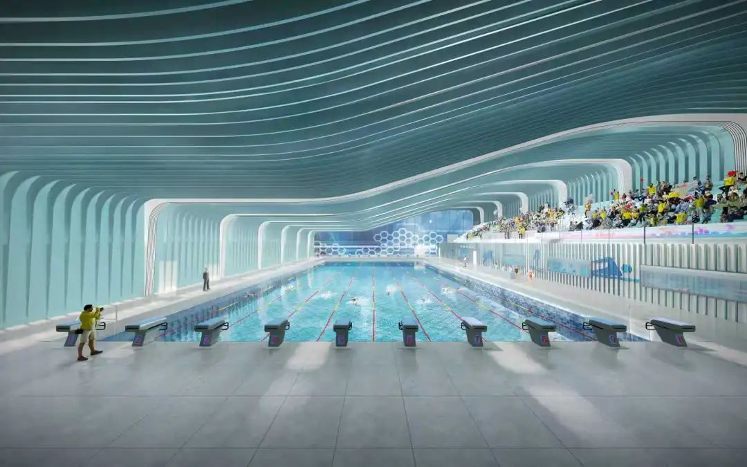 【中瀚设计】波光瓷影跃动龙泉|龙泉市全民健身中心-38