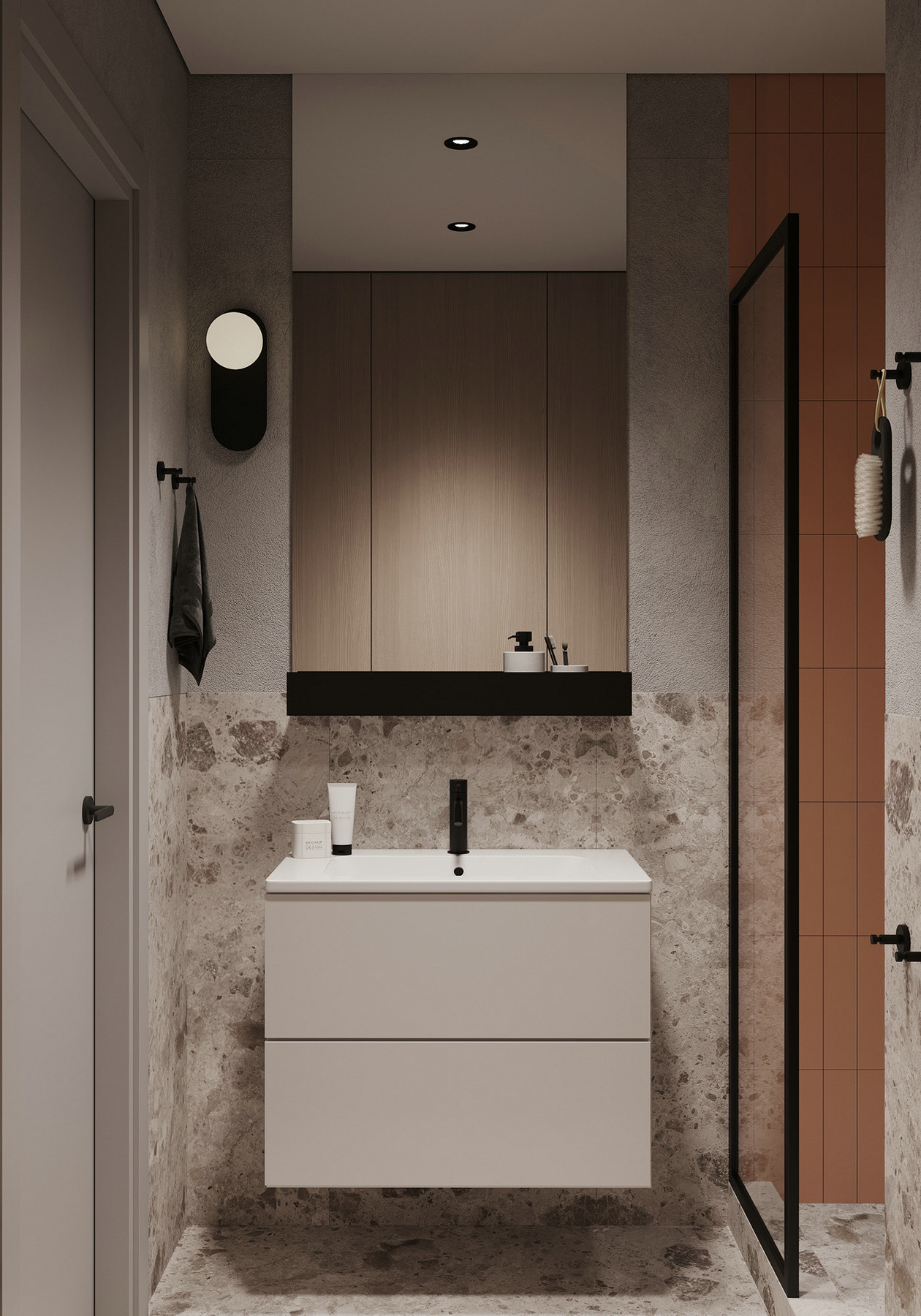 原木+高级灰 打造出超有氛围感的居住空间-12