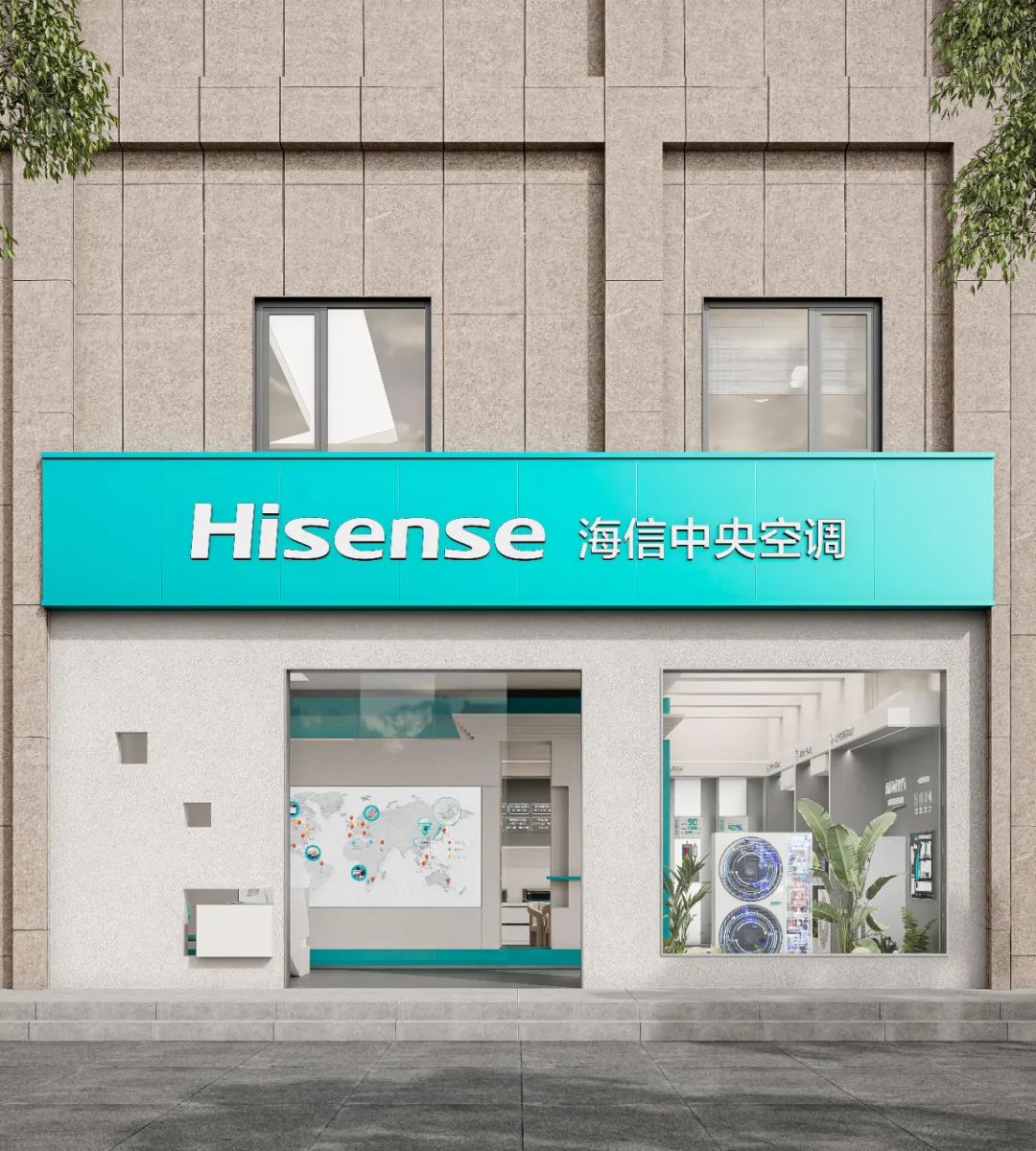 周笙笙展厅设计 · 210m²长垣海信中央空调展厅丨中国河南丨周笙笙全案设计工作室-6