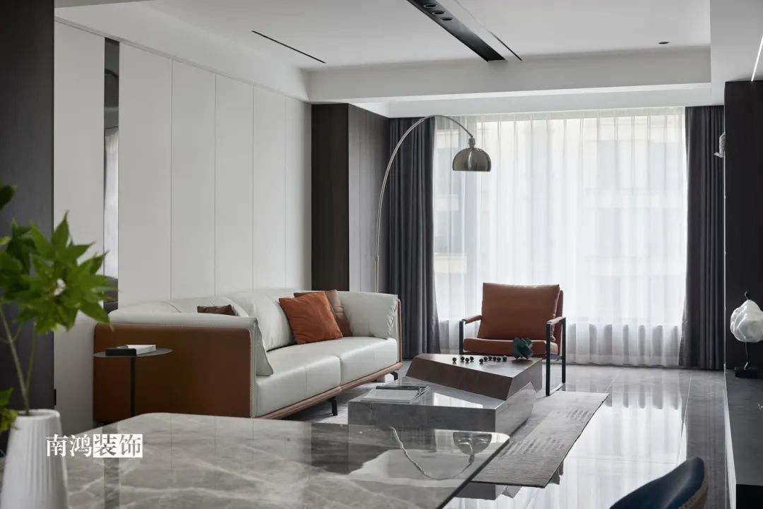 枫桥里现代简约黑白灰家居设计丨浙江南鸿装饰-25