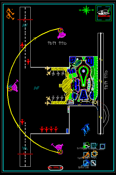 完整机场项目（AutoCAD图纸 – 渲染图 – 论文）-18