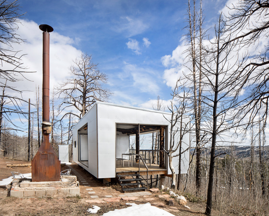 Carney Logan Burke designs cabin for fire-ravaged Wyoming mountainside-2