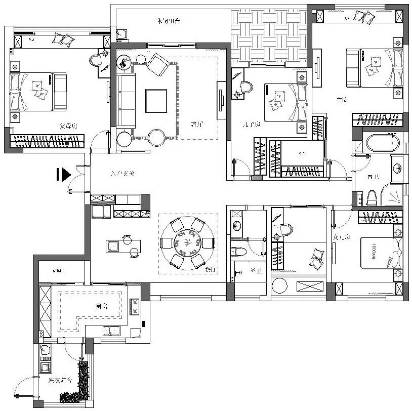 翡翠湾新中式设计，宁静雅致的空间艺术-19