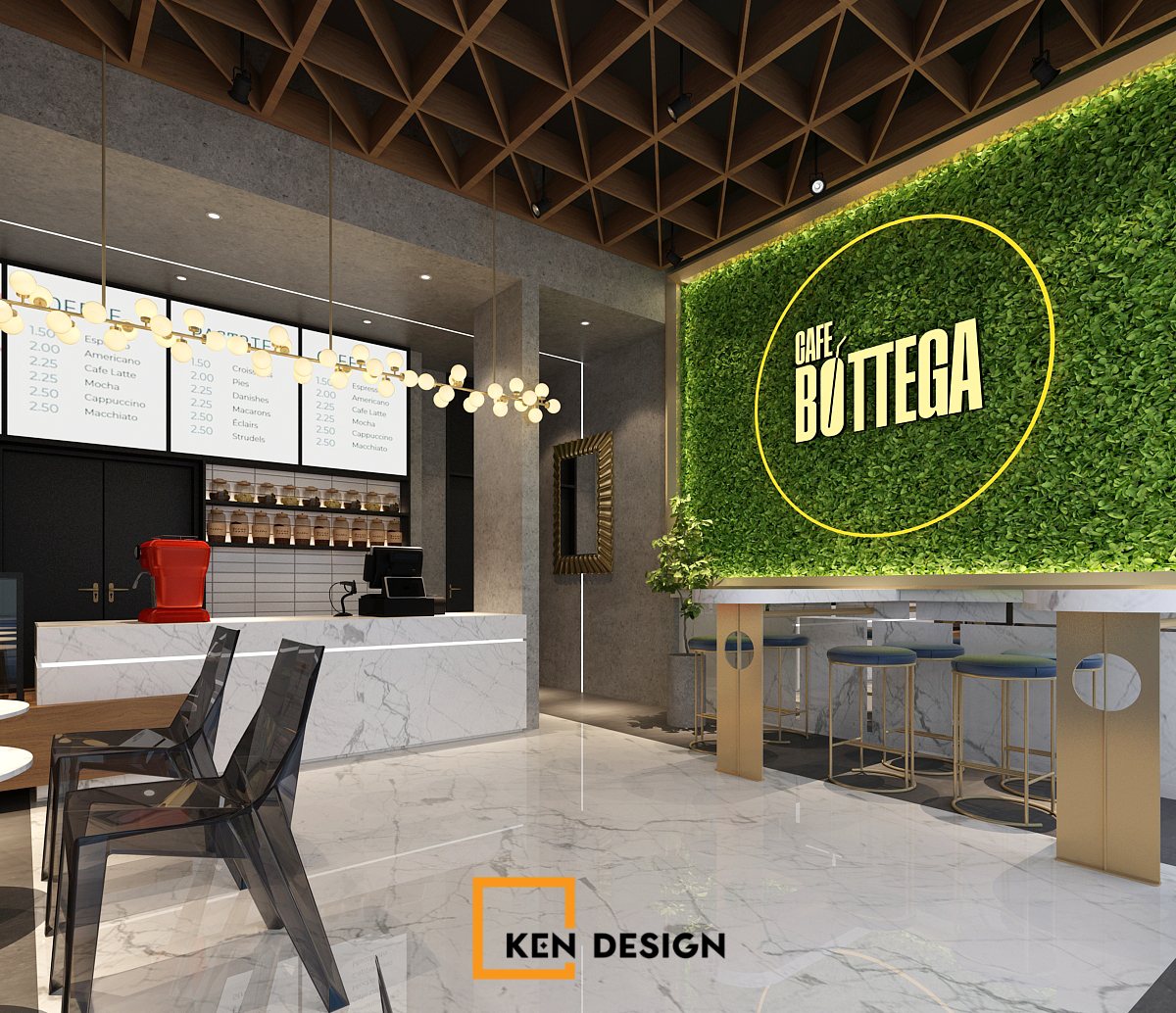 Cafe Bottega设计丨美国丨Ken Design-16