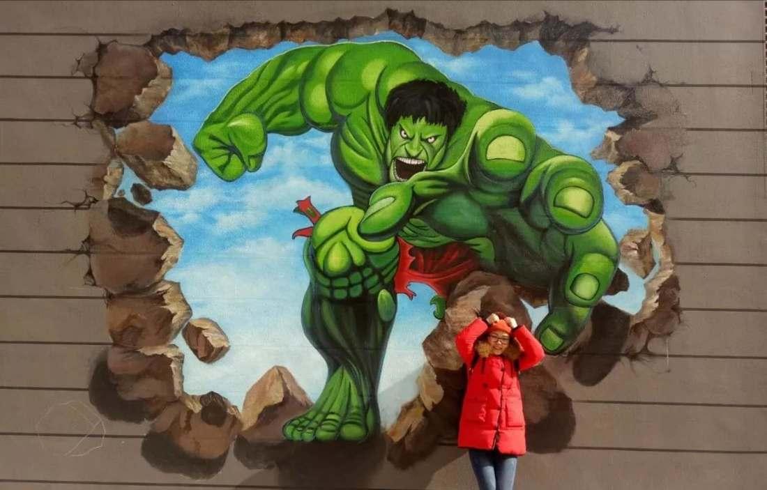 湖南株洲广场 3D 地画墙绘-26