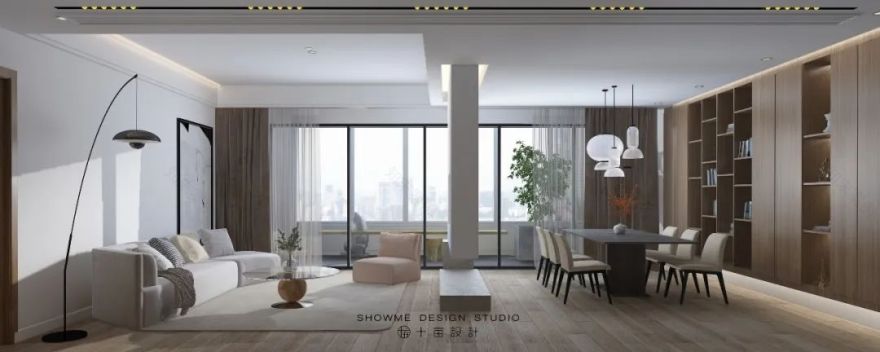 自然禅意,222㎡隆昌西城郡空间设计-12