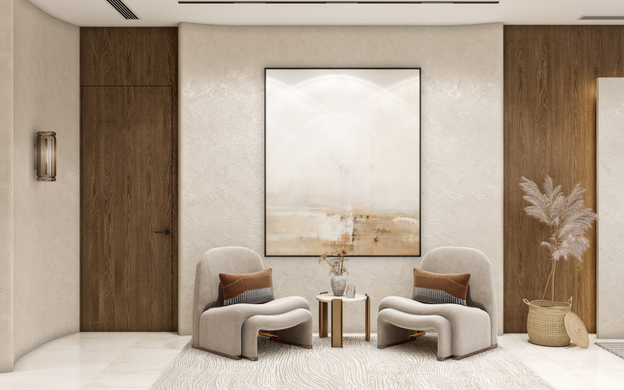 沙特阿拉伯豪华简约风别墅设计丨Alaa Arafa-23