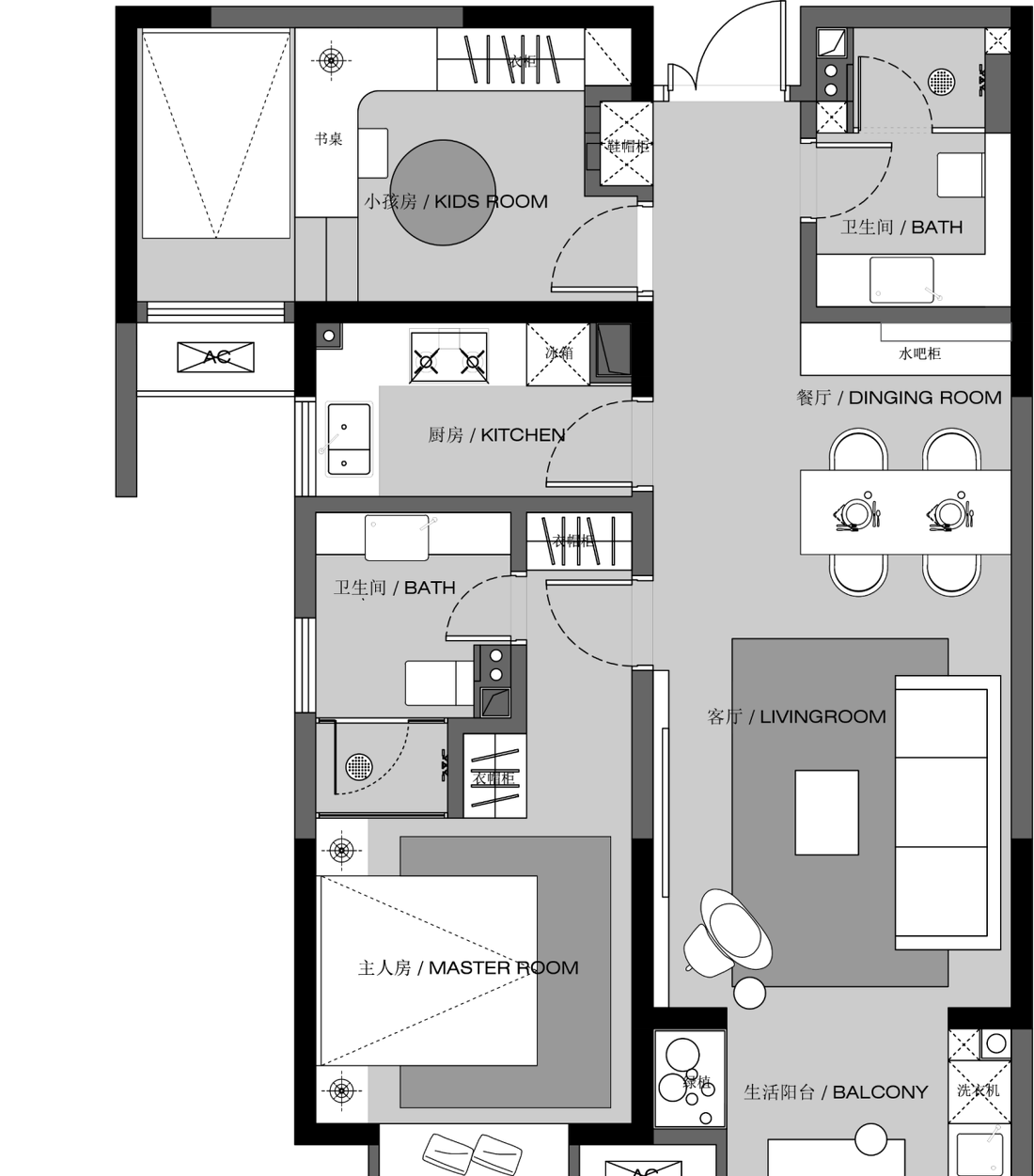110 平米侘寂设计-14