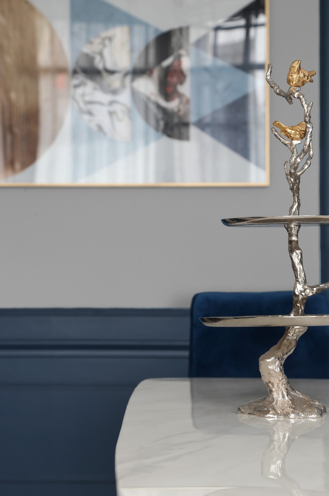 清羽设计 · 成都 178㎡优雅灰蓝家居,打造舒缓港湾氛围-38