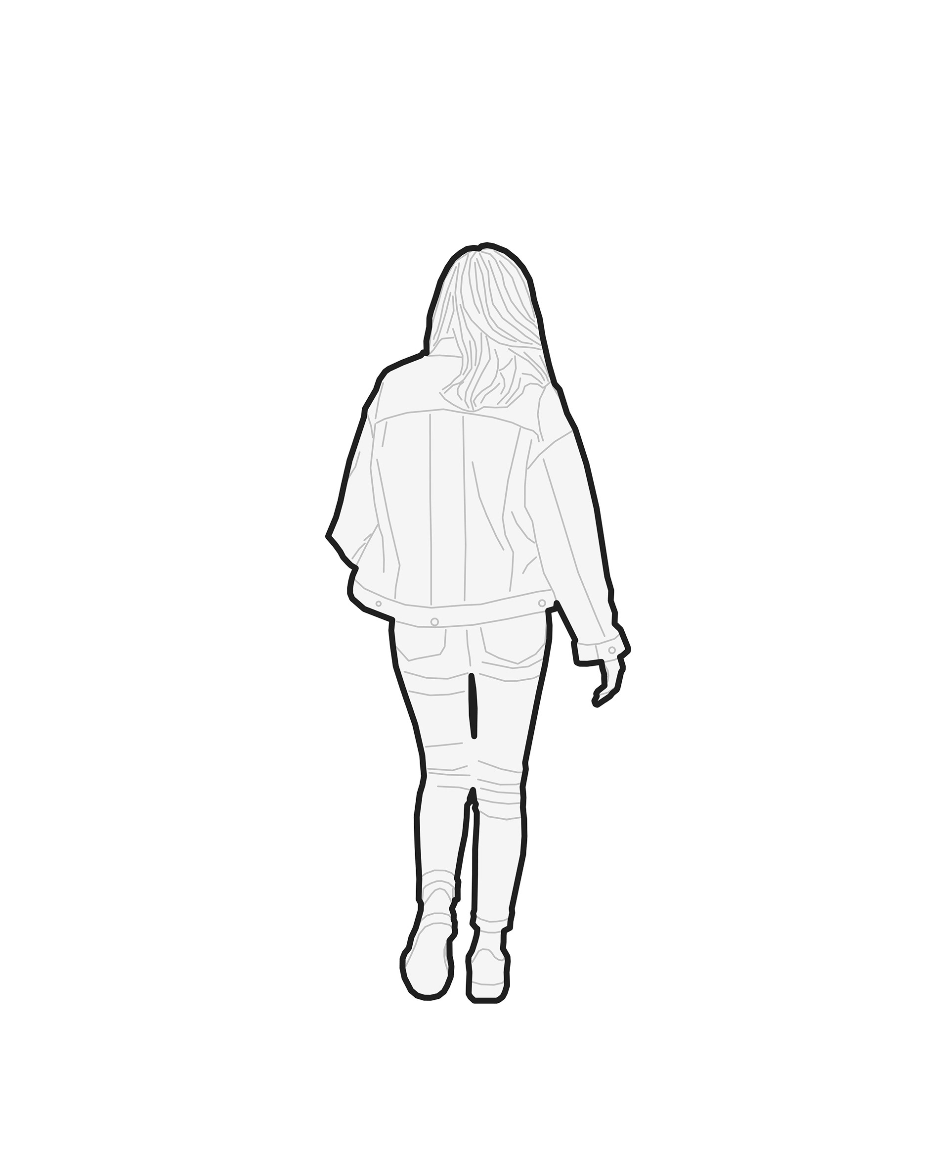 Revit人物轮廓族集-14