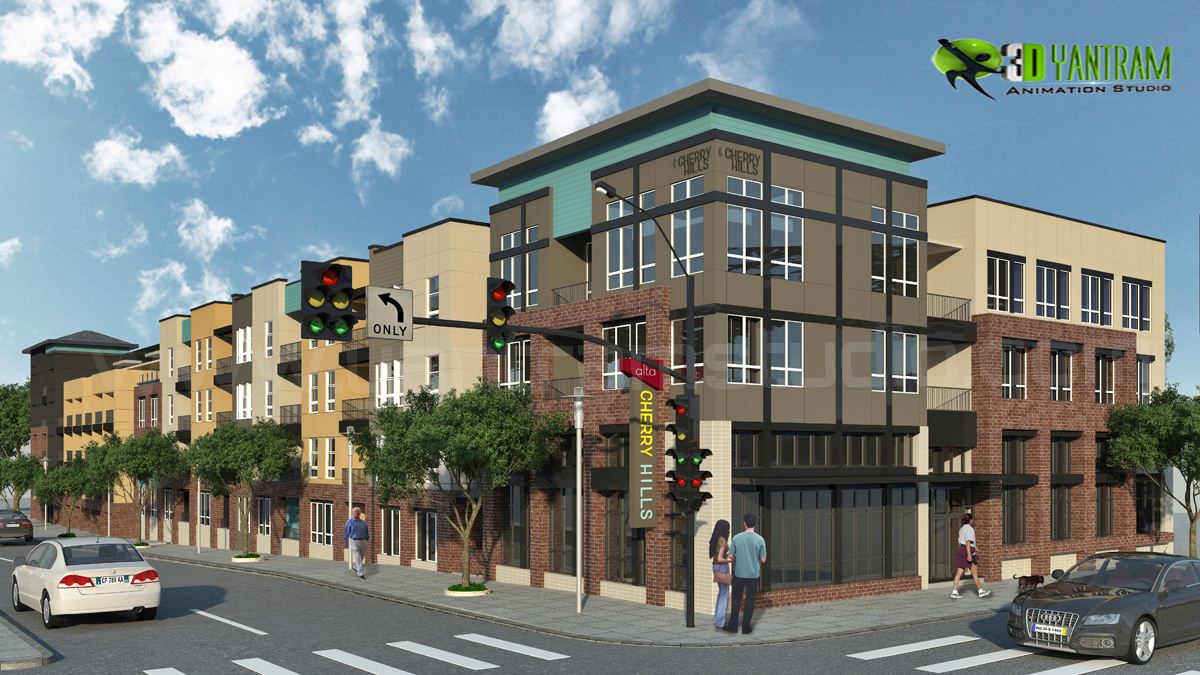 三维住宅渲染设计 | 2016 年建于美国的现代公寓-4