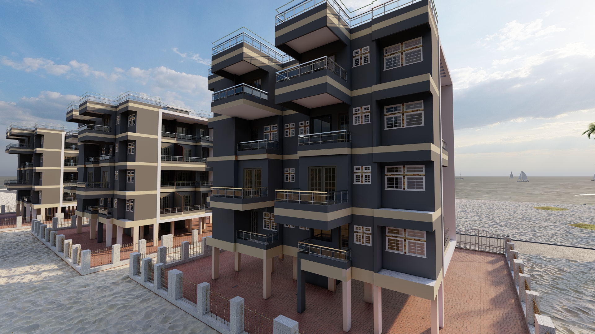 Revit Design House Exterior-5