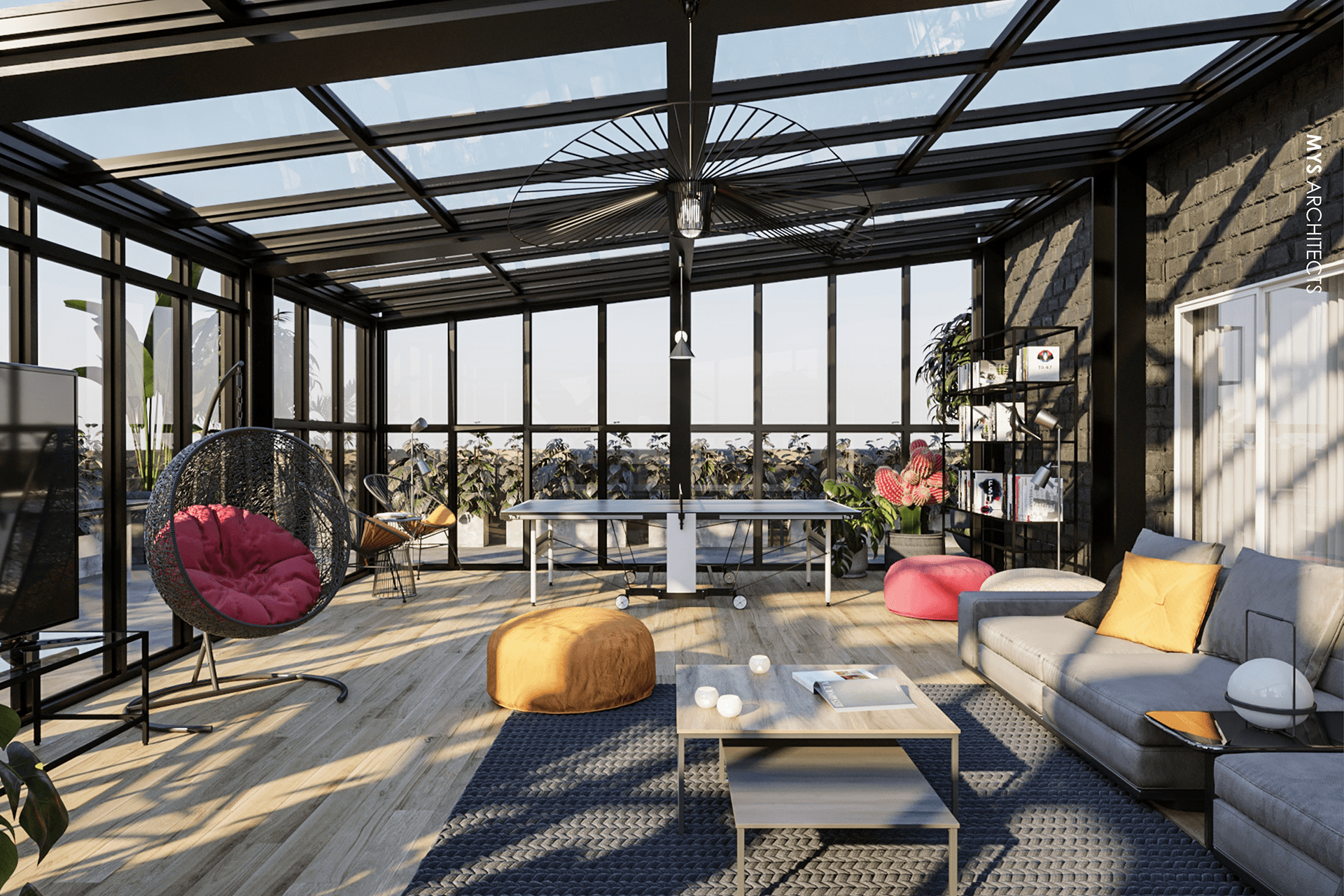 通风的·私人屋顶丨埃及开罗丨MYS ARCHITECTS-7