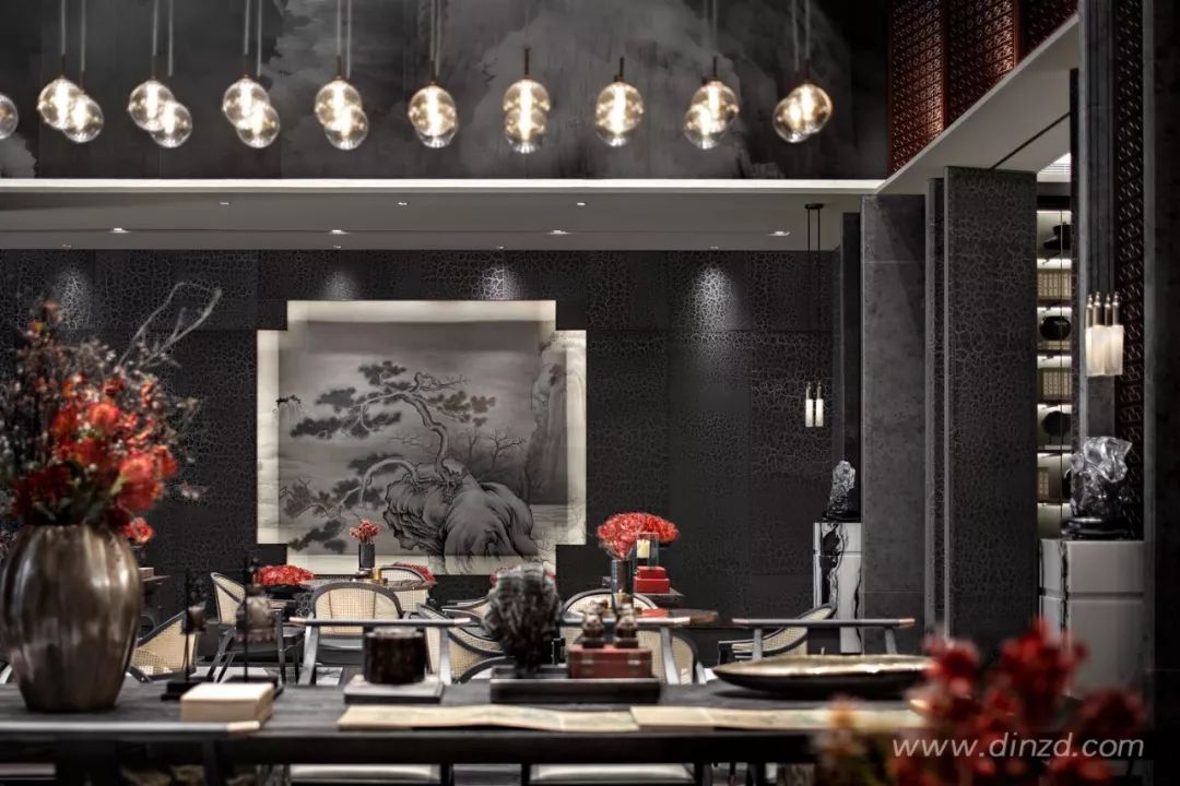 天津津门大院售楼处 | 古韵墨色与现代材质的完美融合-33
