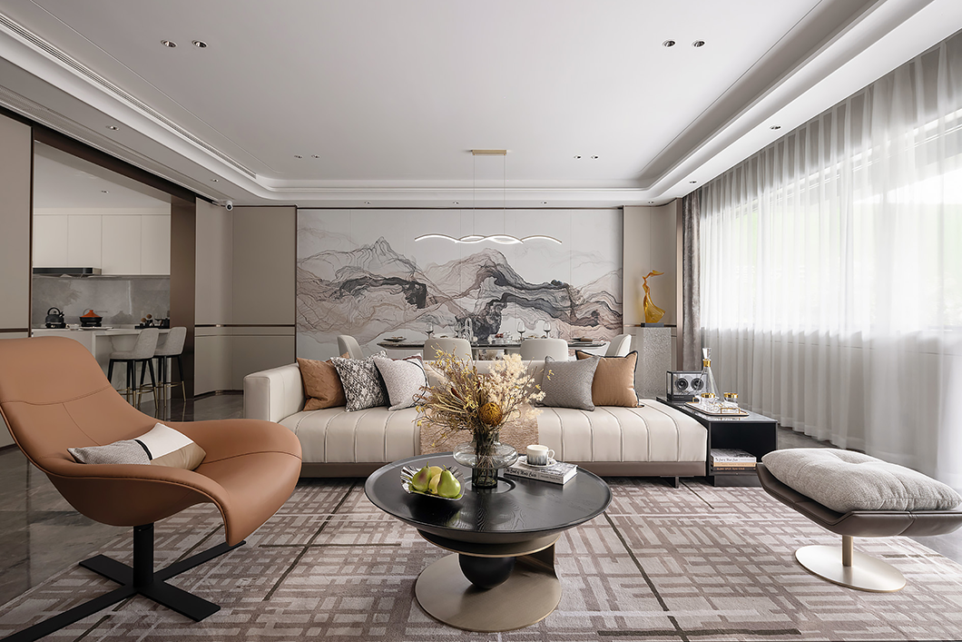 德方圆 | 380㎡现代别墅，轻奢有度，简而不凡！-16