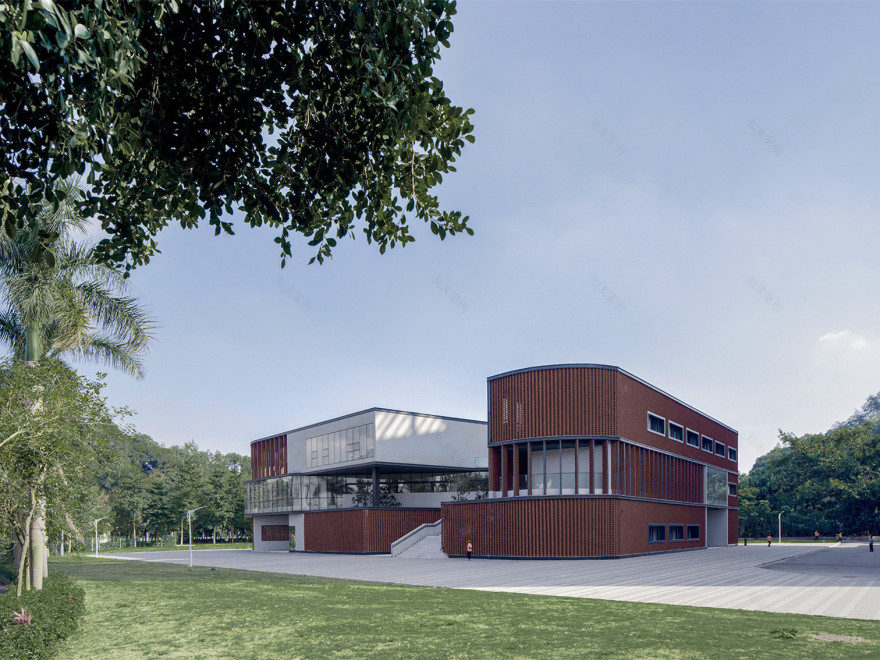 五邑大学学生服务中心丨中国江门丨华南理工大学建筑设计研究院有限公司-3