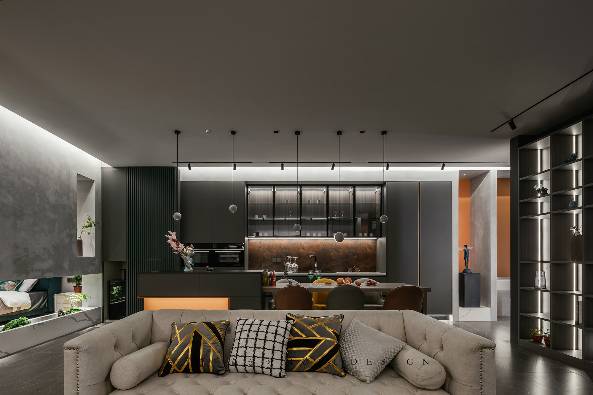 木兮贝全屋定制展厅丨墨鱼空间设计-25