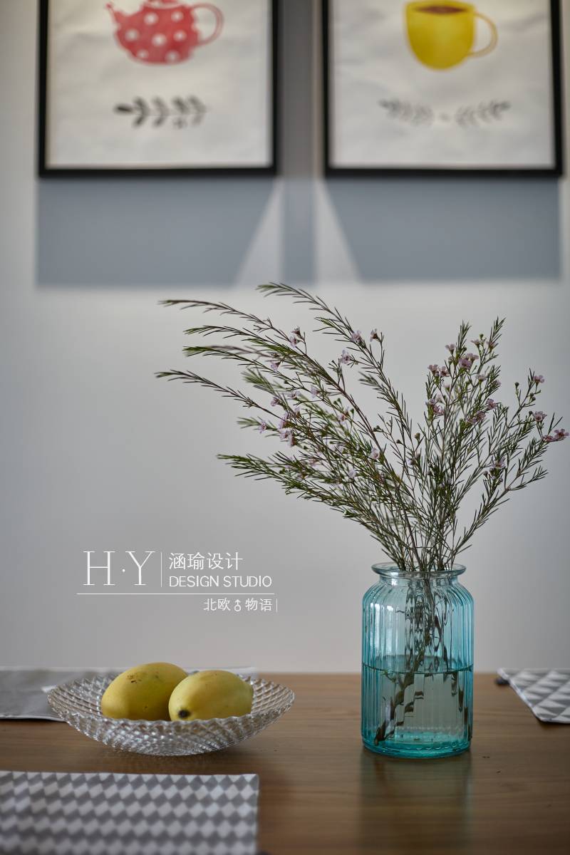 涵瑜设计打造 89㎡北欧清新风,实现空间通透与互动-22