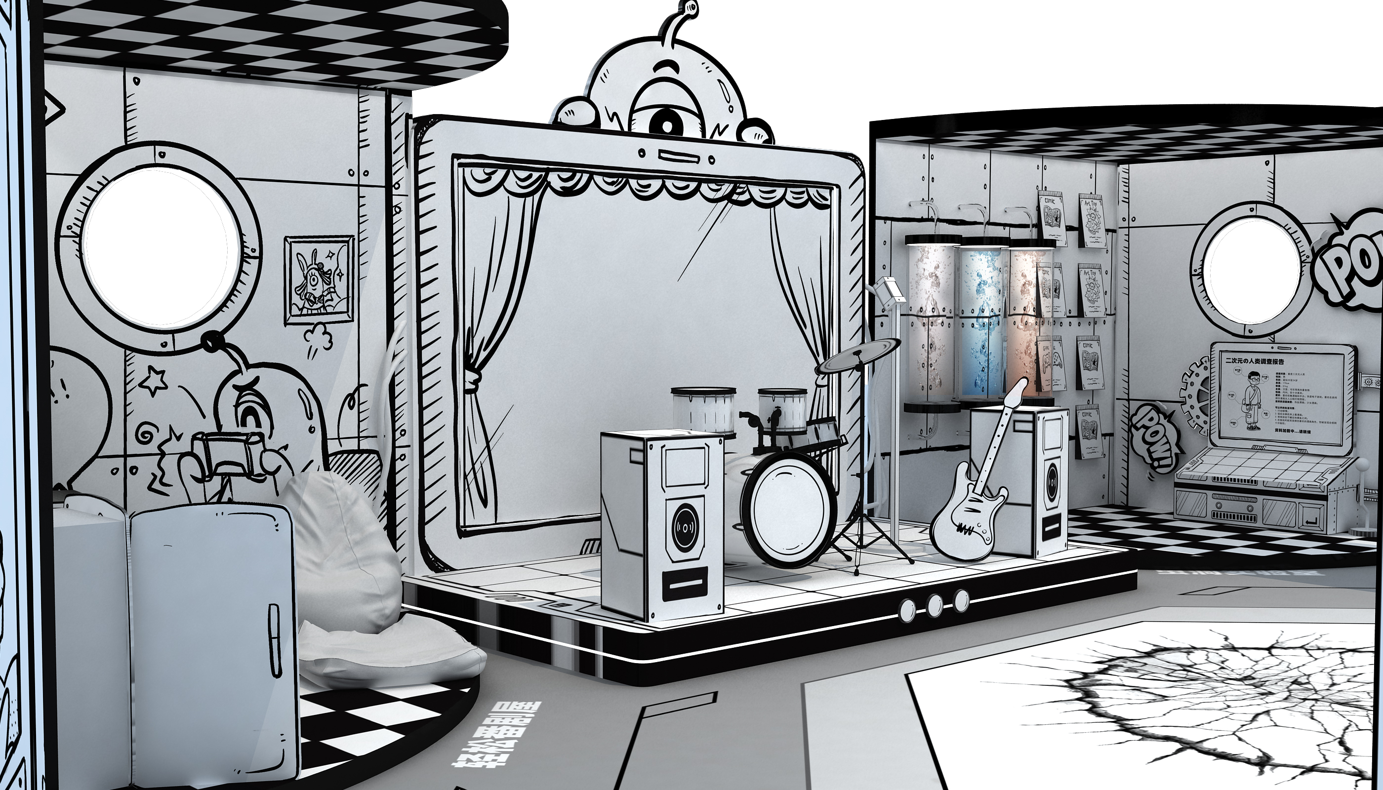 《次元研究所》美陈打卡展-9