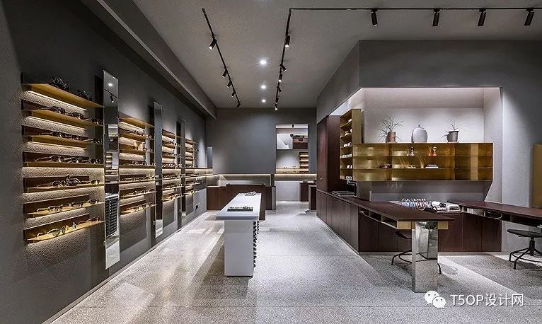 用玻璃与黄铜贯穿空间·北京阿目眼镜店铺-11