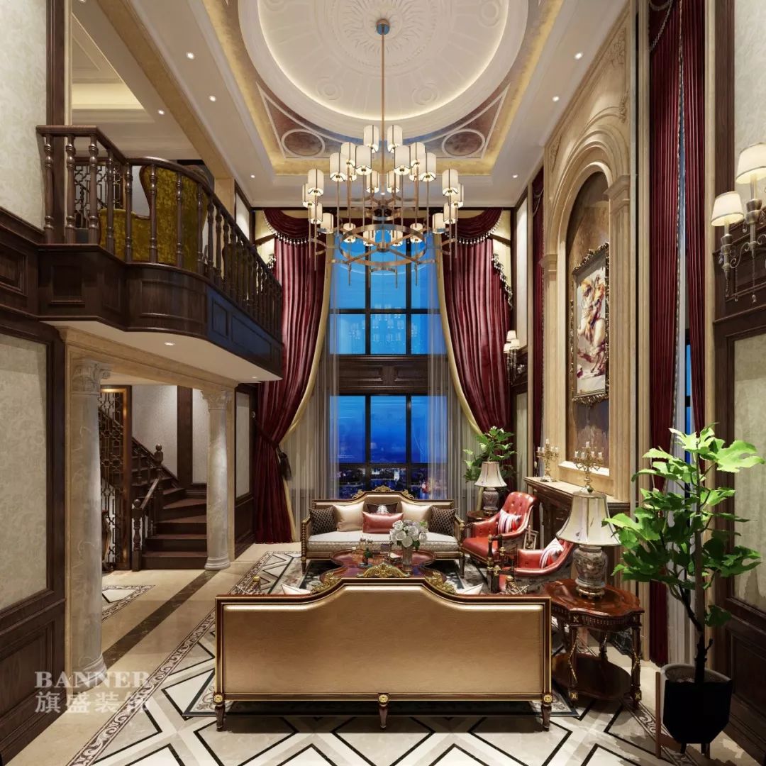 西安绿地生态城别墅 | 美式风格的家,温馨而典雅-31