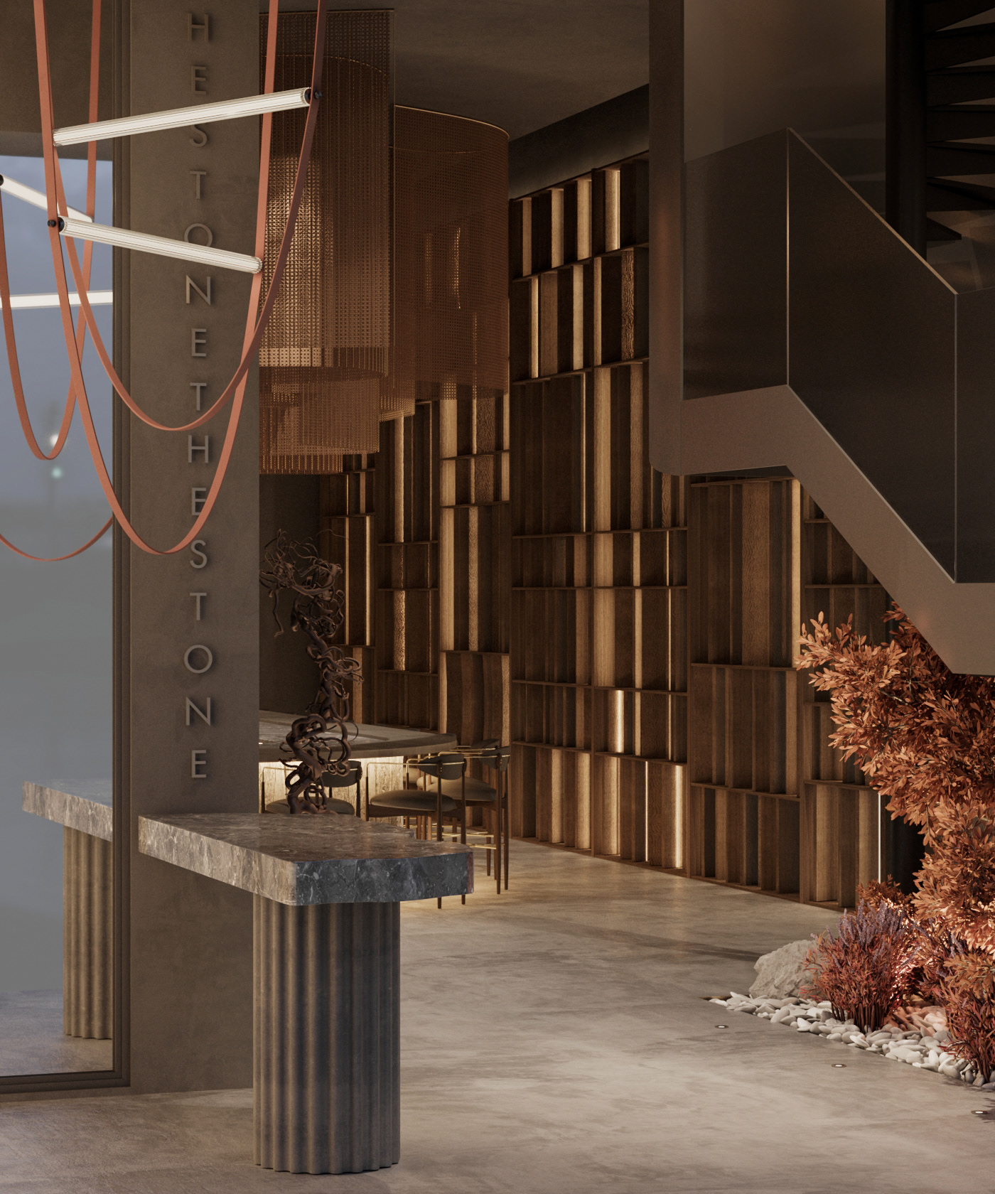 280㎡餐厅设计 超有氛围感！-5