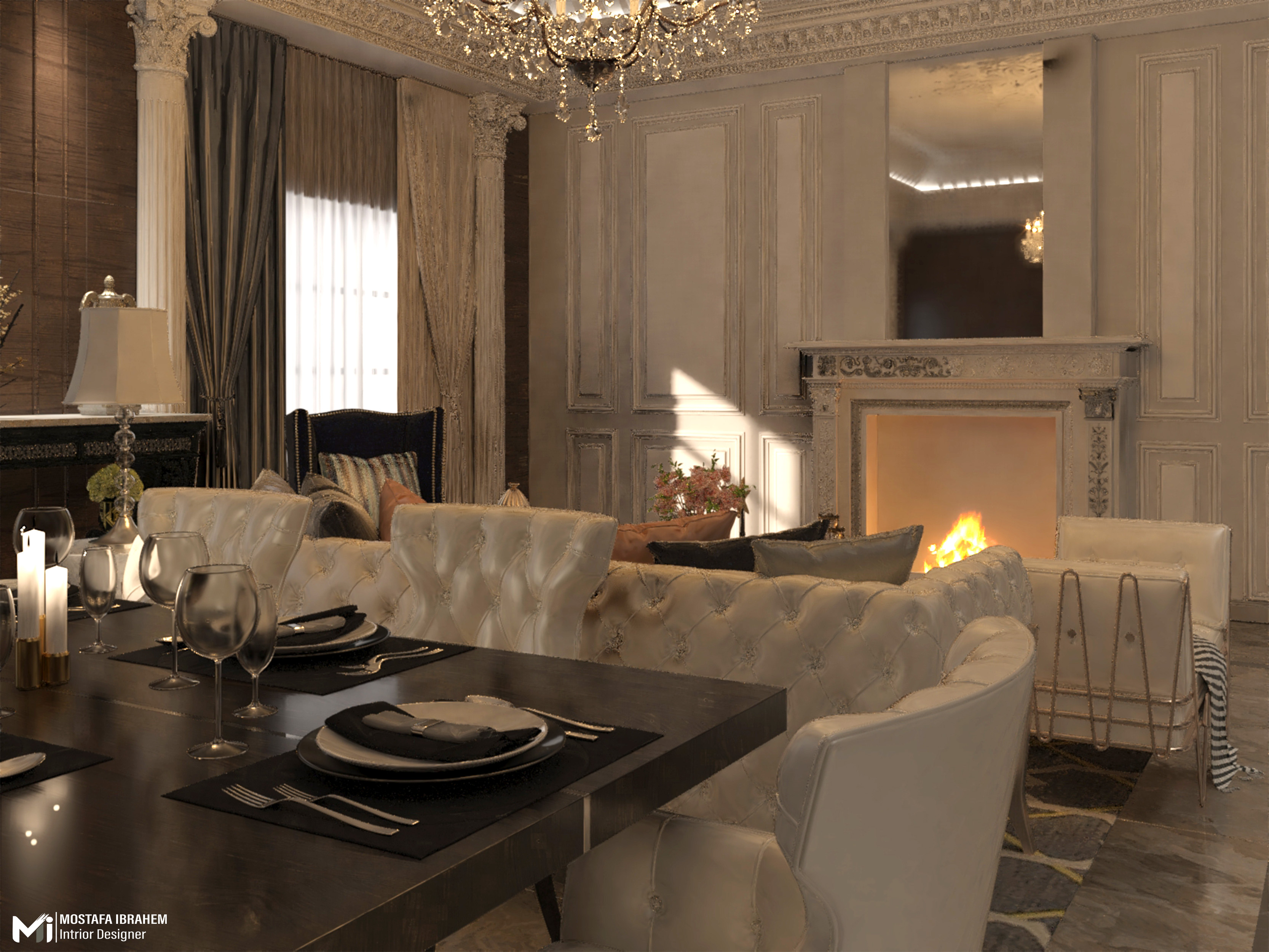 European Style Living & Dining Room-2