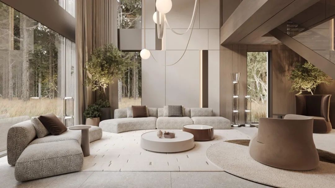 现代极简乡村别墅设计丨Yevhen Zahorodnii-0