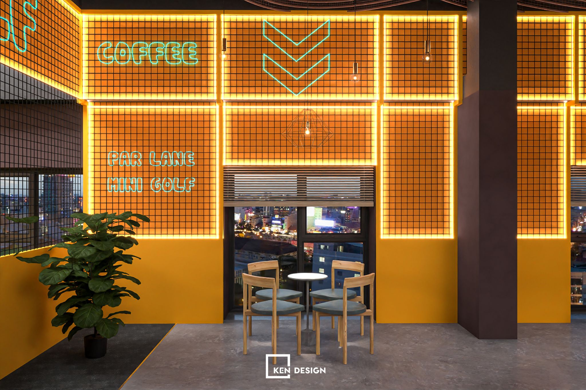 河内高尔夫  咖啡馆组合设计项目丨越南河内丨KenDesign-8