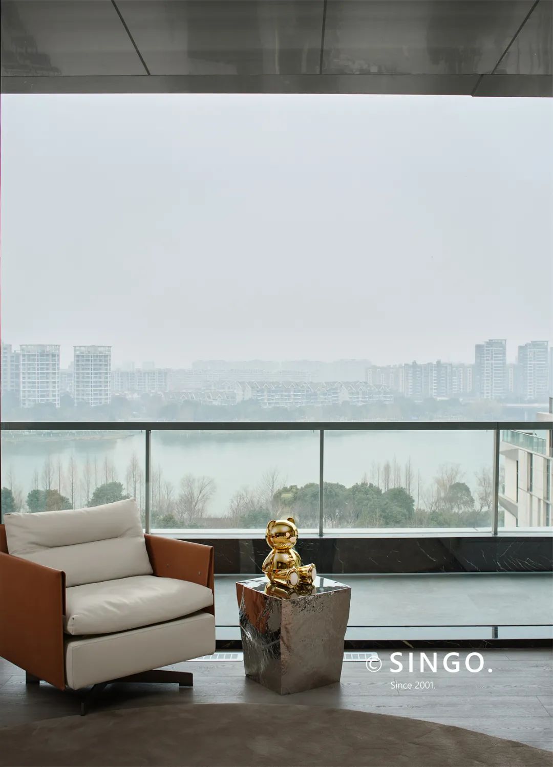 现代轻奢宁波钓渔台复式住宅丨中国宁波丨星杰全案设计团队-27