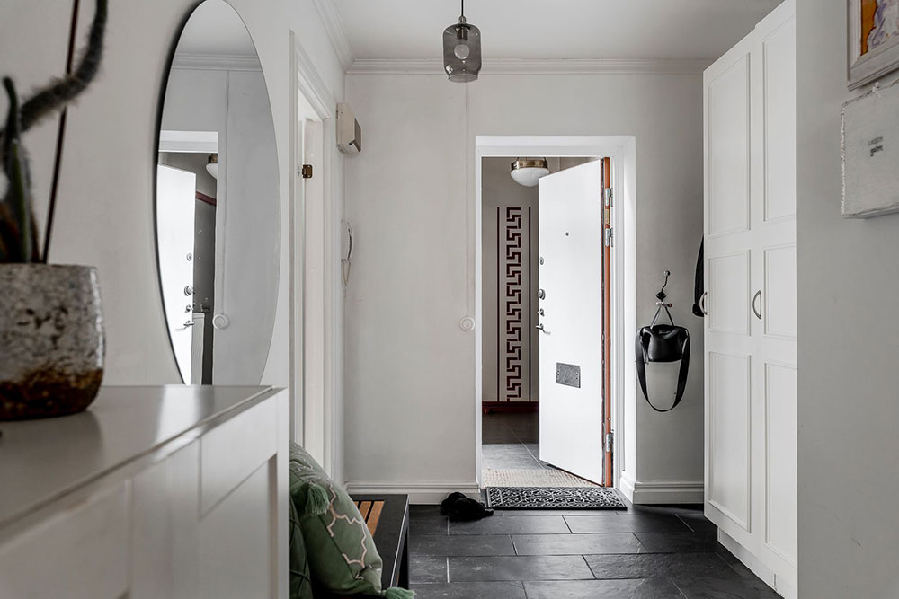 瑞典 60㎡粉色调公寓，复古橱柜增色不少-21