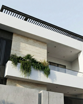 White Line | Modern Minimal Villa Exterior Design