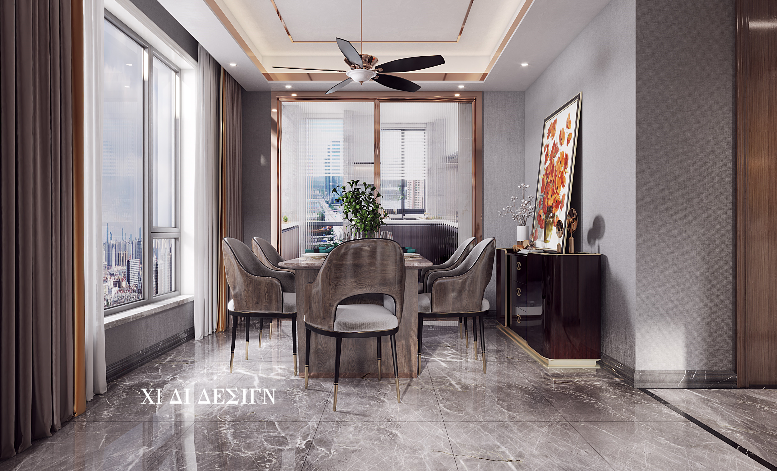 精致轻奢样板间设计案例-5