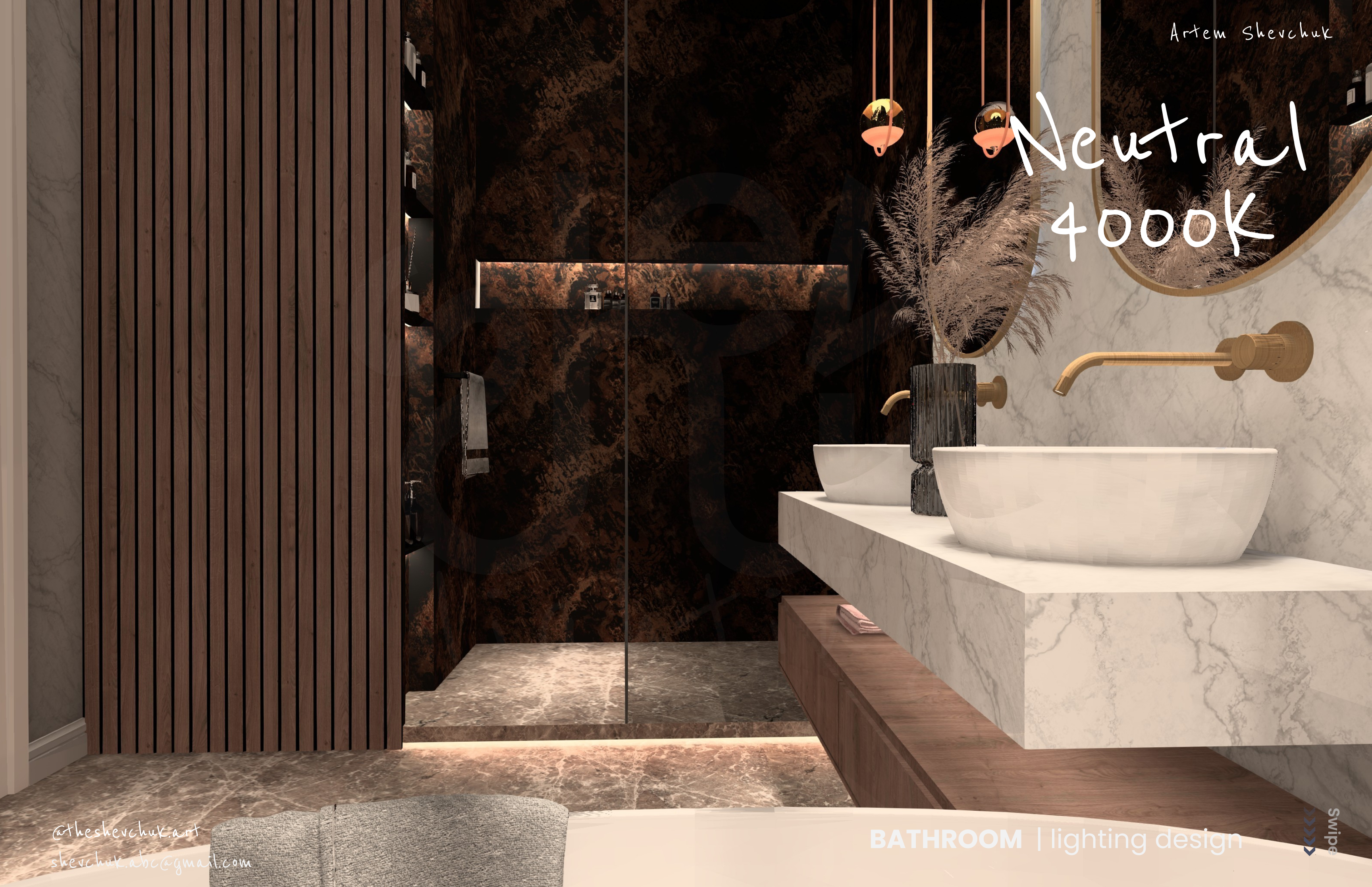 BATHROOM LIGHTING DESIGN | Dialux Evo-4