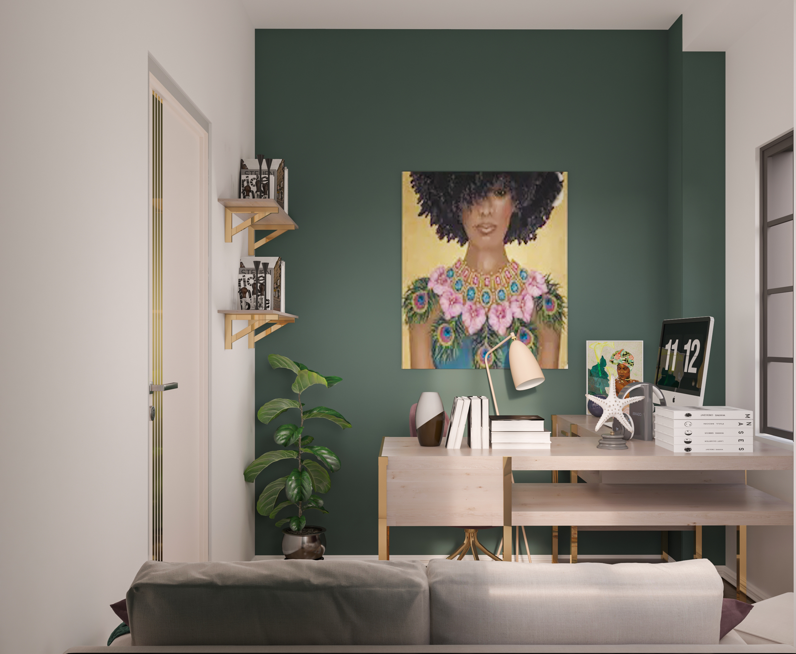 Feminine Office Design-3