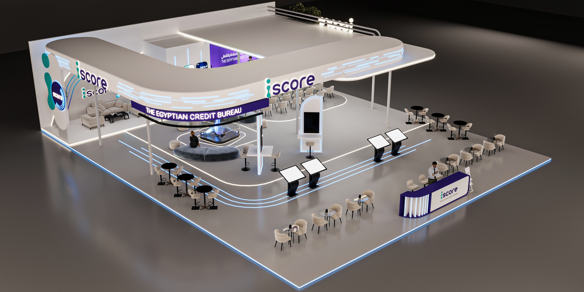 Iscore展位 开罗2025年信息通信技术展

注：Iscore可能是特定的名称、品牌等，如果有更准确的背景信息，翻译会更精准 丨埃及开罗-17