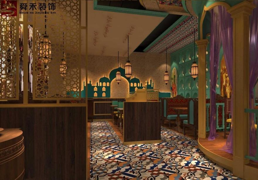 济南舜禾装修公司 | 打造异国风味餐厅设计空间-2