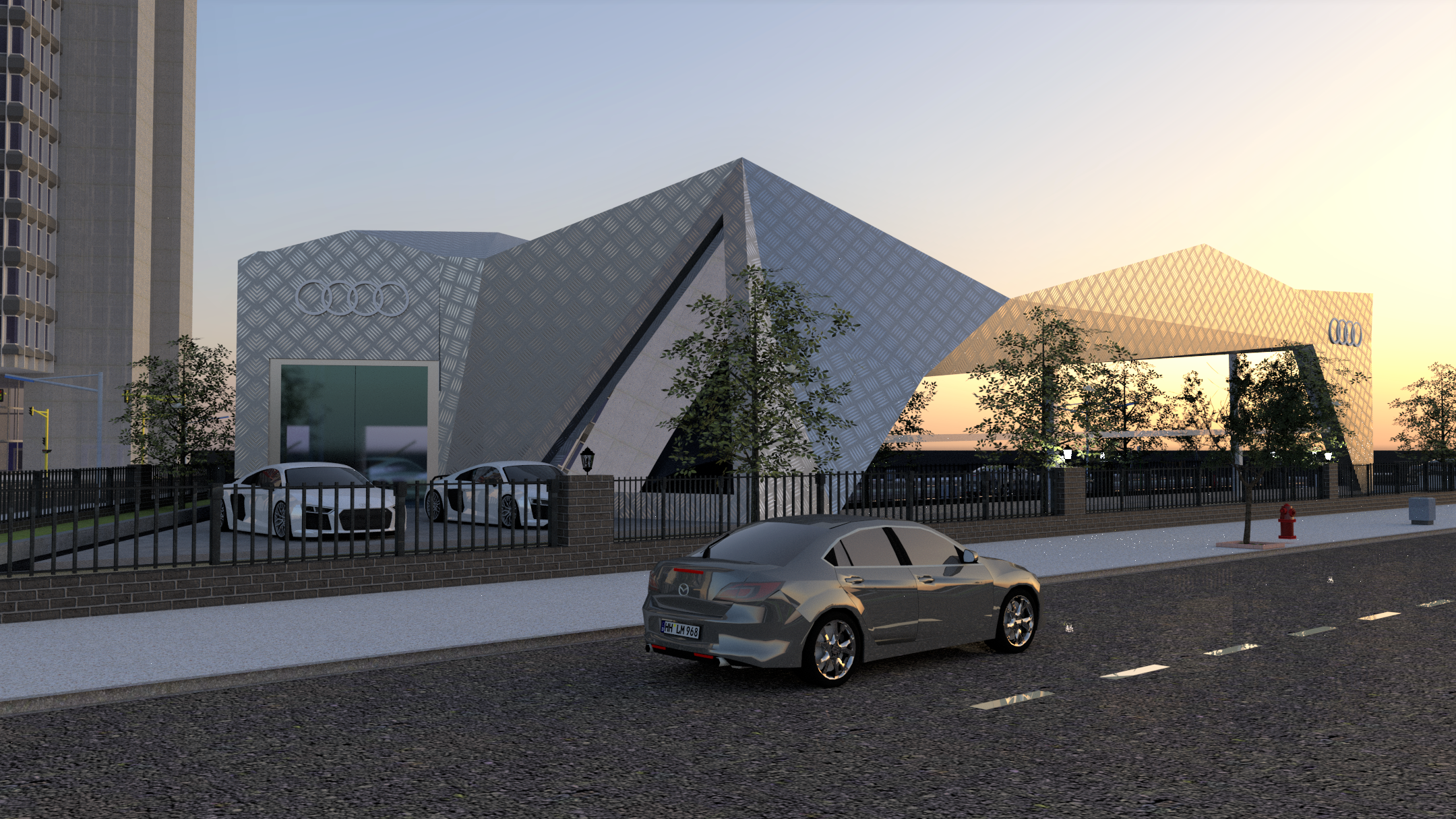 Audi car showroom design-1