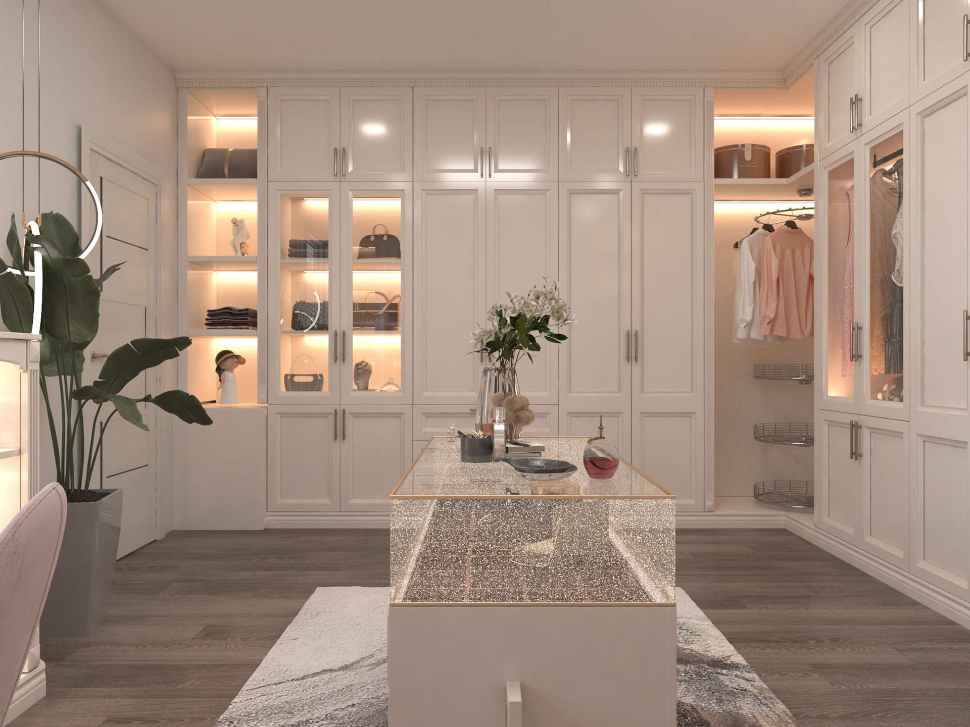 豪华更衣室设计丨Nada Abdalla-6