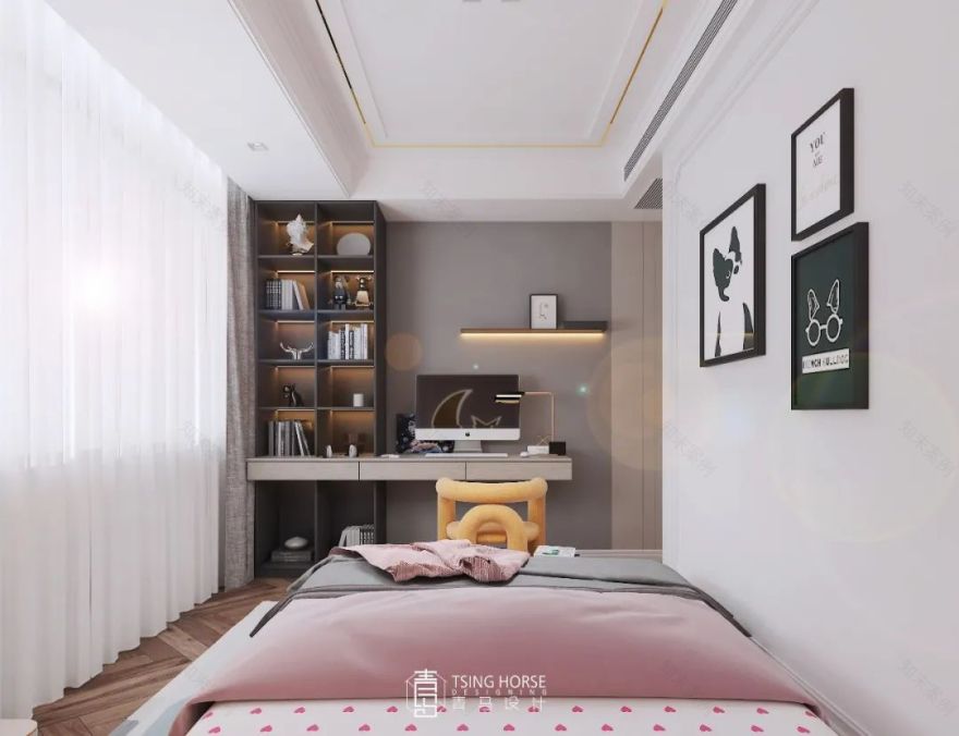 御河上院轻奢格调 | 王清玉 400㎡联排下叠设计-178