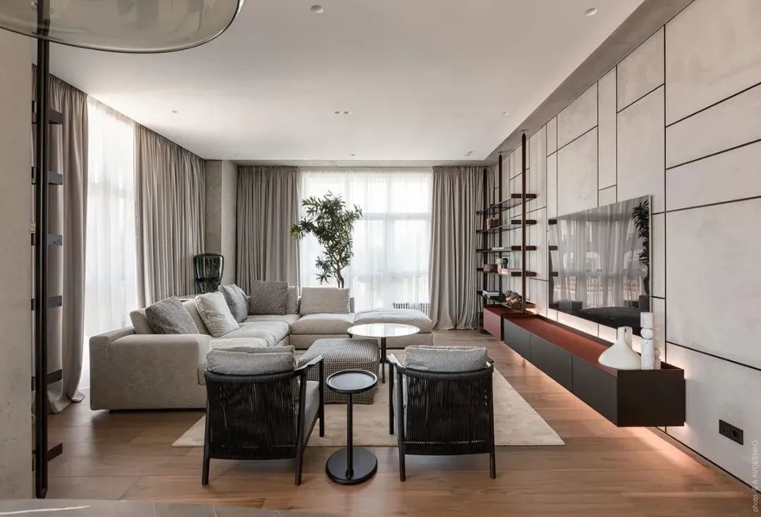 乌克兰基辅设计风尚 | 简约温暖,精英感十足-61
