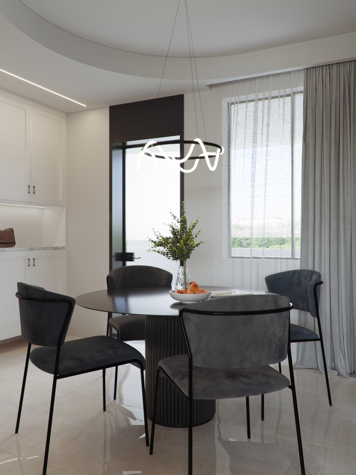 李寅精装改造恒大名都客厅，保留地面砖的巧思之作-12