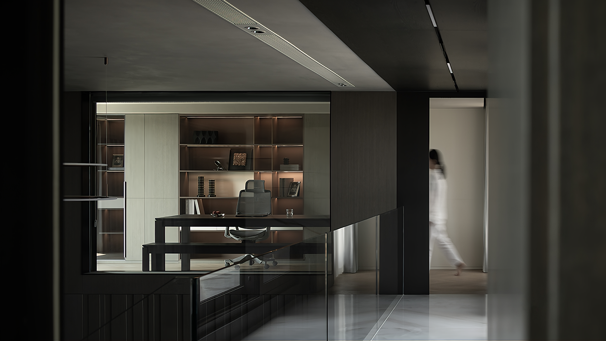 320㎡简约跃层丨中国浙江丨杭州一则空间设计-23