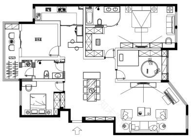 业之峰装饰打造大华公园世家 160 平现代简约空间-19