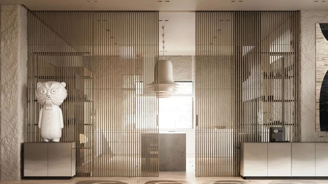 东方极简,255㎡侘寂美学豪宅丨Sergey Makhno-13