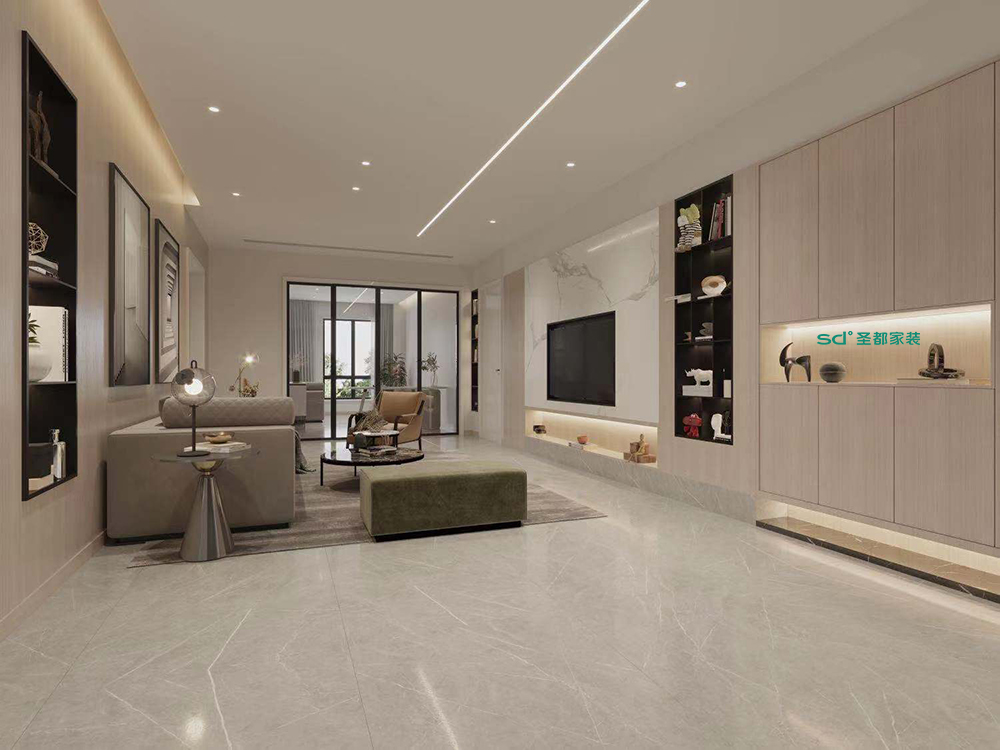 现代极简风暖色系丨中国衢州丨圣都家居装饰有限公司-11