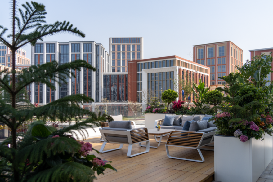 食游一体的活力空中花园|上海青浦西岑水上餐厅花园-41