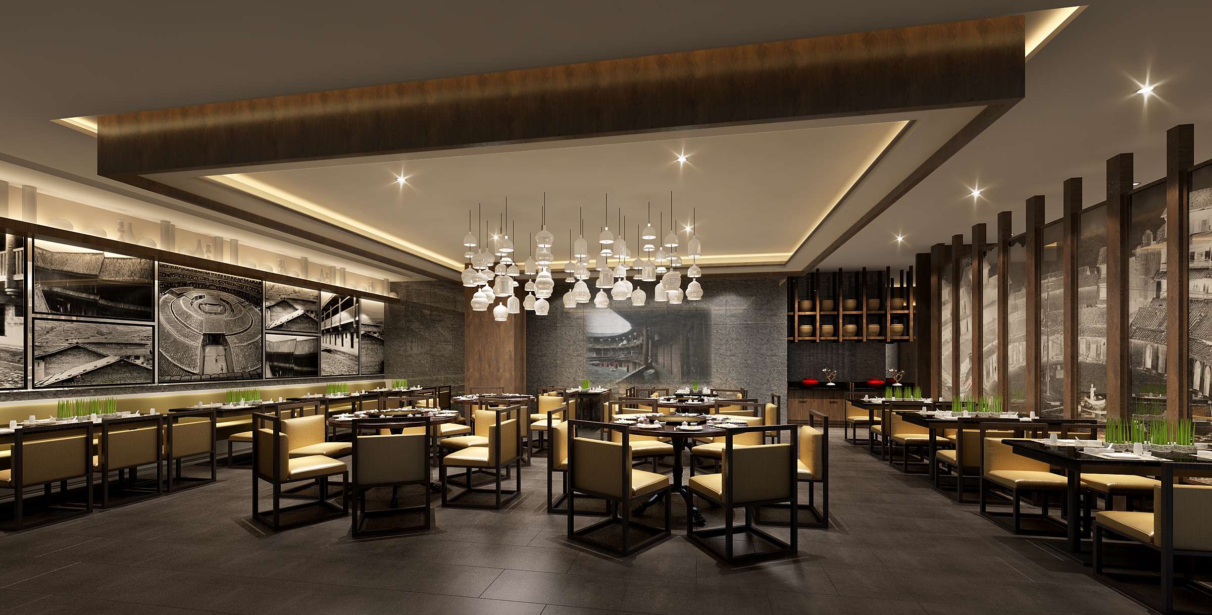 新中式 经典客家餐厅菜馆-5