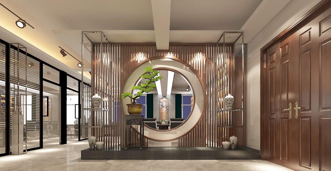 中式风格办公空间设计案例解析-2