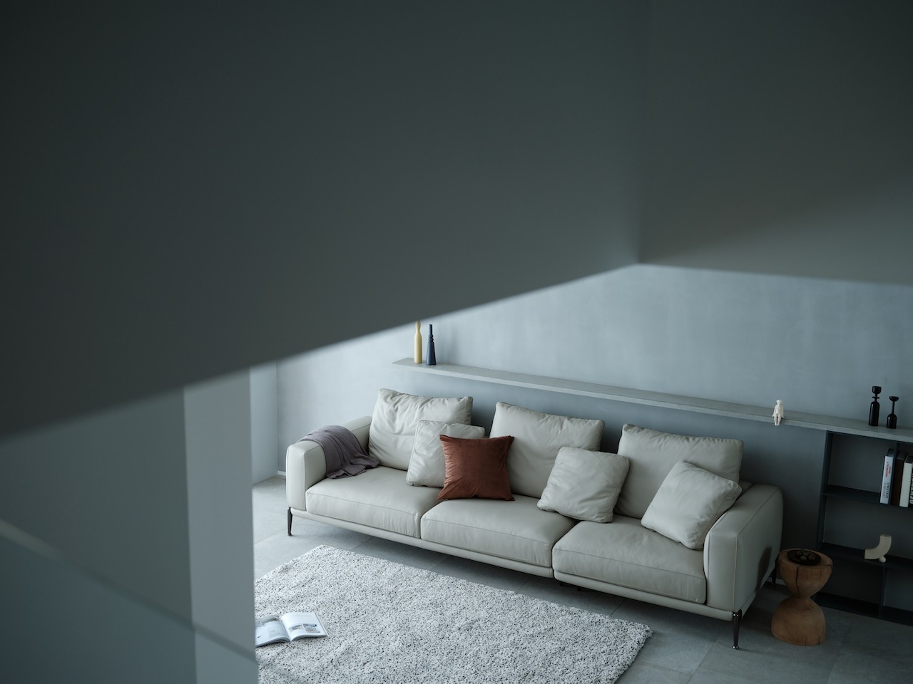 灰·域住宅丨璞珥空间设计-9